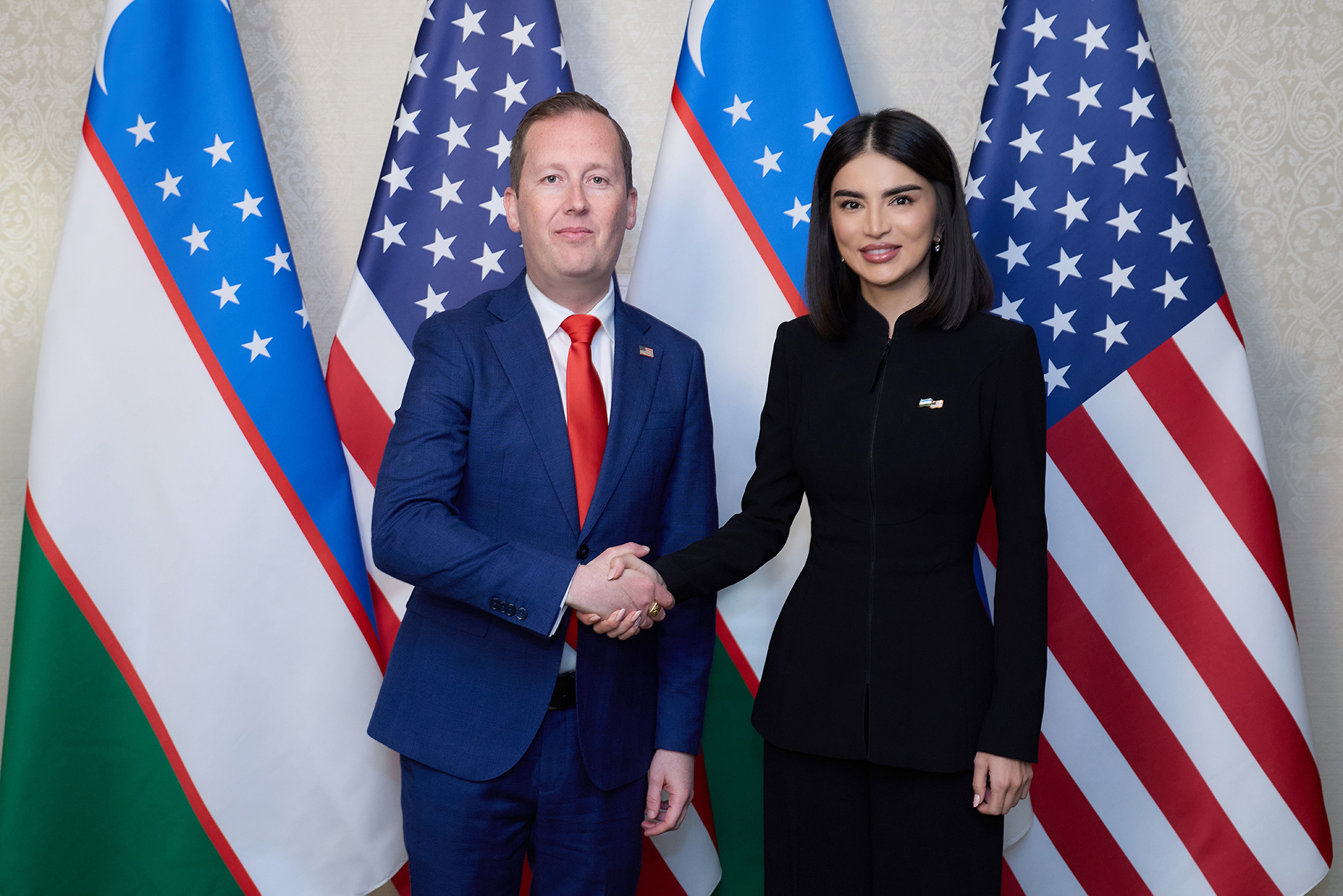 In Washington, D.C., Saida Mirziyoyeva and Sergio Gor discussed the upcoming launch of the Council